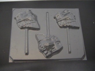 168sp Tom Train Chocolate or Hard Candy Lollipop Mold